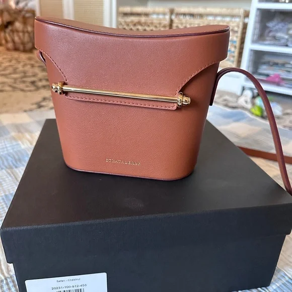 Strathberry Safari bag in Chestnut - Picture 2 of 6